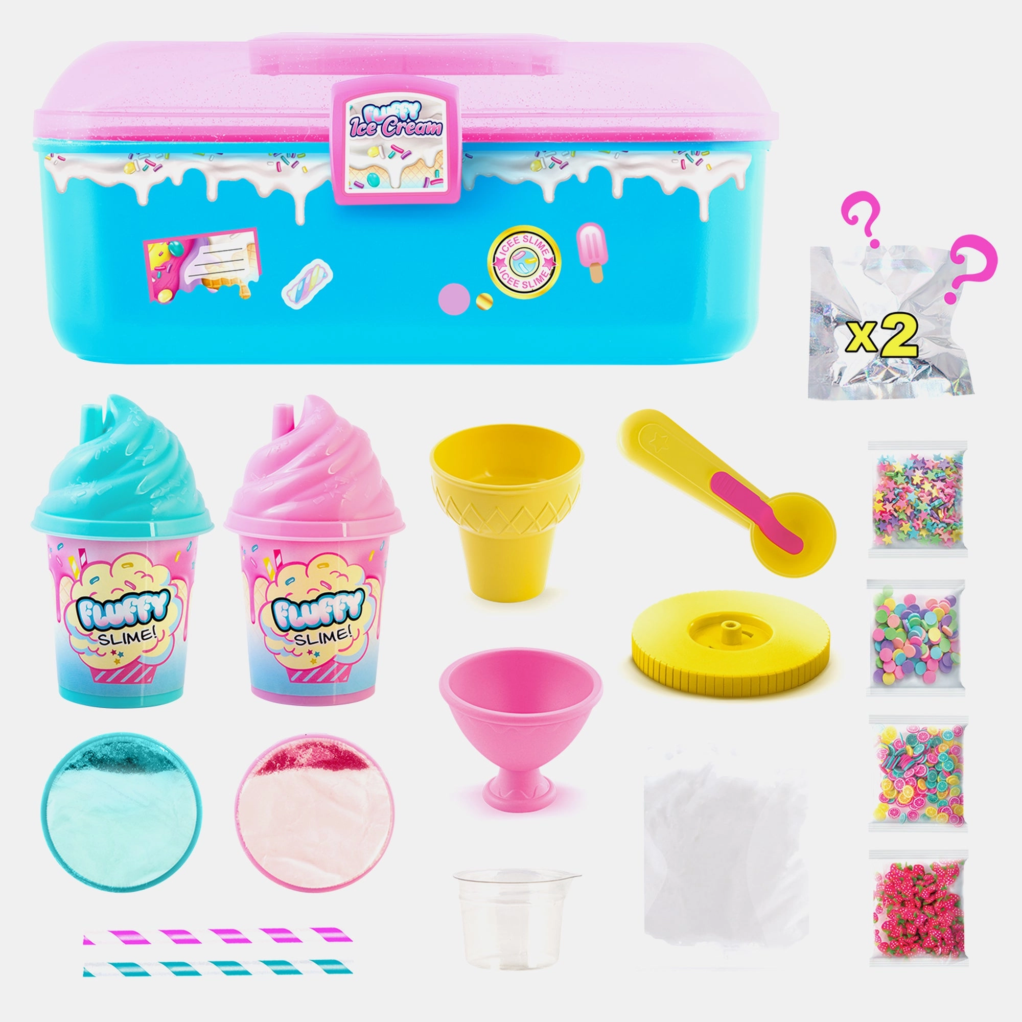 So Slime Diy Fluffy Case - Plastic, Clay, Slime Ingredients 500g