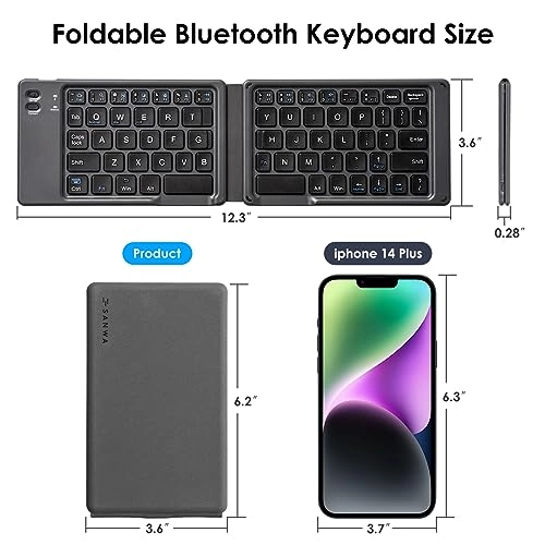 Foldable Bluetooth Keyboard - Multi Functional Wireless