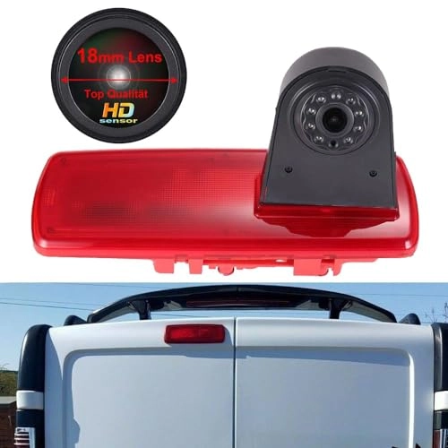 Brake Light Reversing Camera + Rear View Mirror Monitor - Night vision 628 x 586 pixels