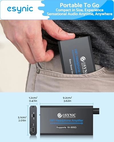 Headphone Amplifier - 16~300 ohm Rechargeable 3.5 mm