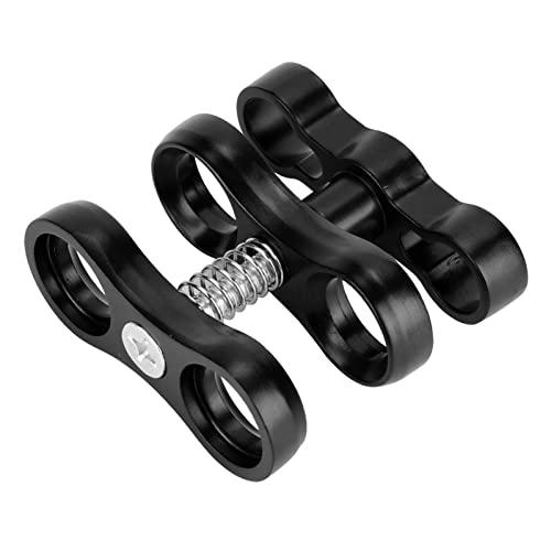 Mini Diving Light Clamp - Aluminium Alloy 360° Rotation Black