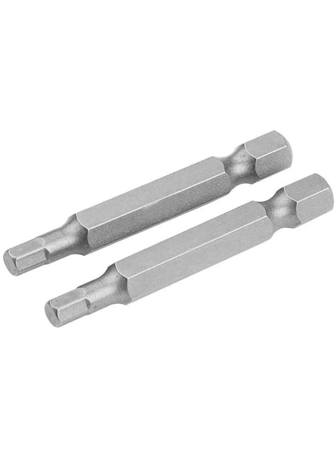 TOLSEN Hexagonal Long Bits - 2pcs H6 x 50 mm Set