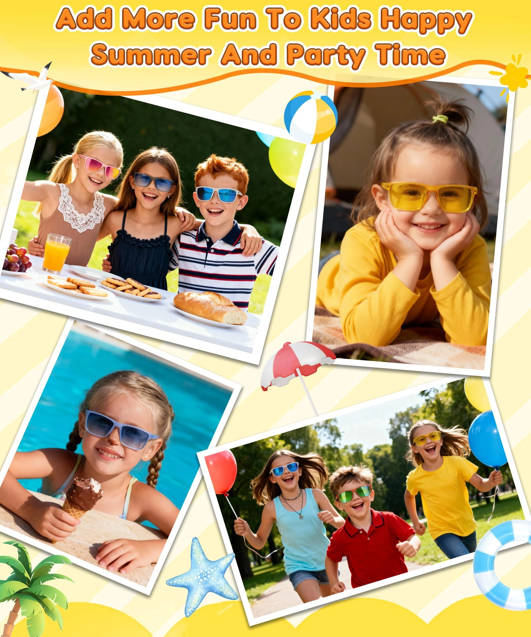 Kids Sunglasses - Red
