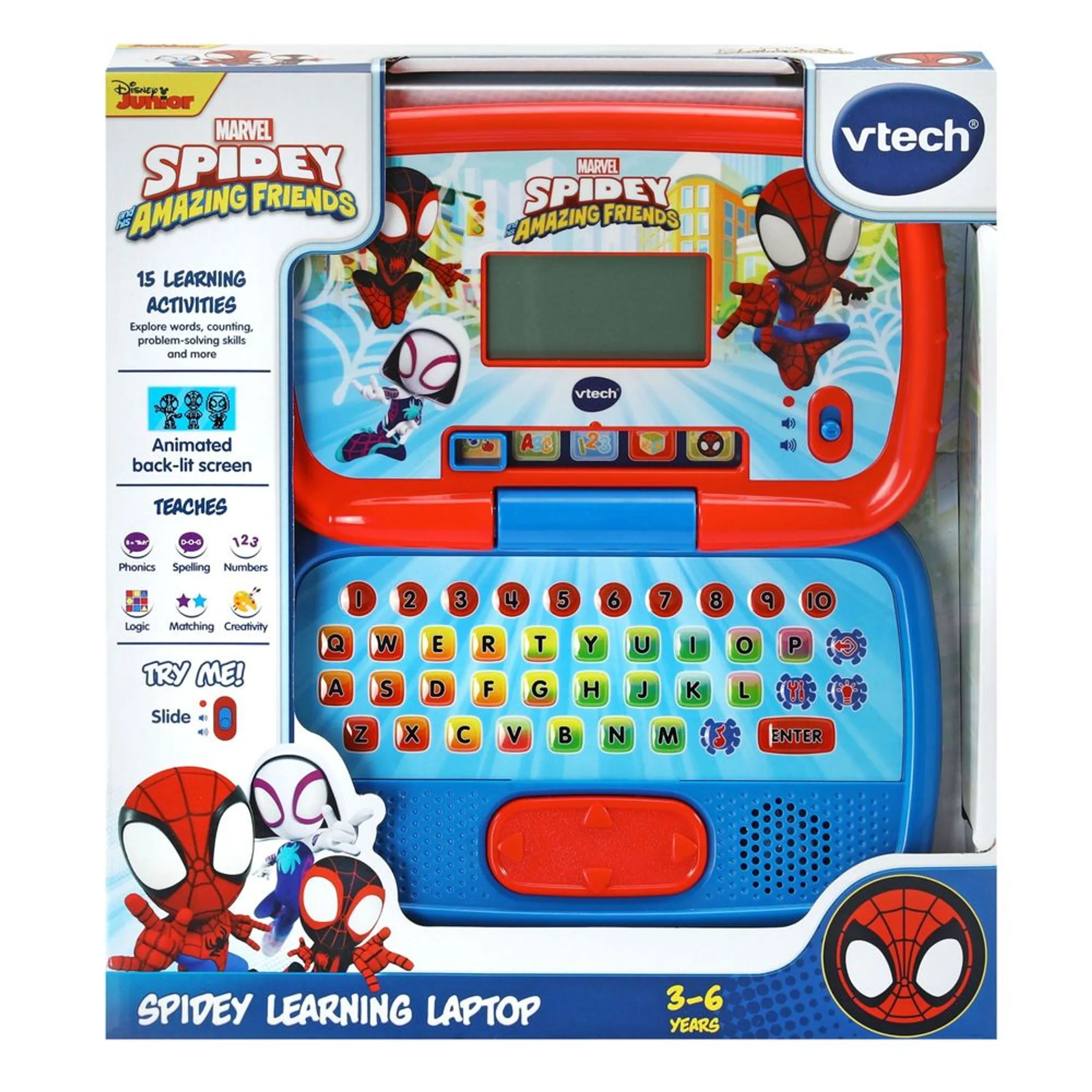 Spidey & His Amazing Friends Learning Laptop - Suitable for 3 to 6 years