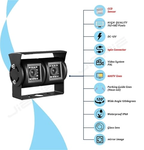 dual lens truck camera kit - Night vision 752*582 pixels