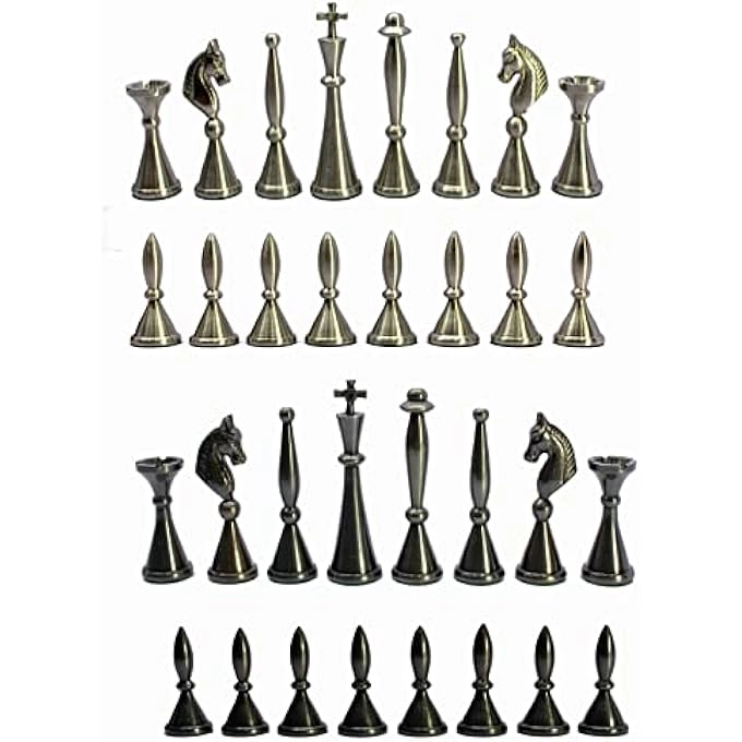 rayihni CHESS PIECES - BRASS COPPER METAL