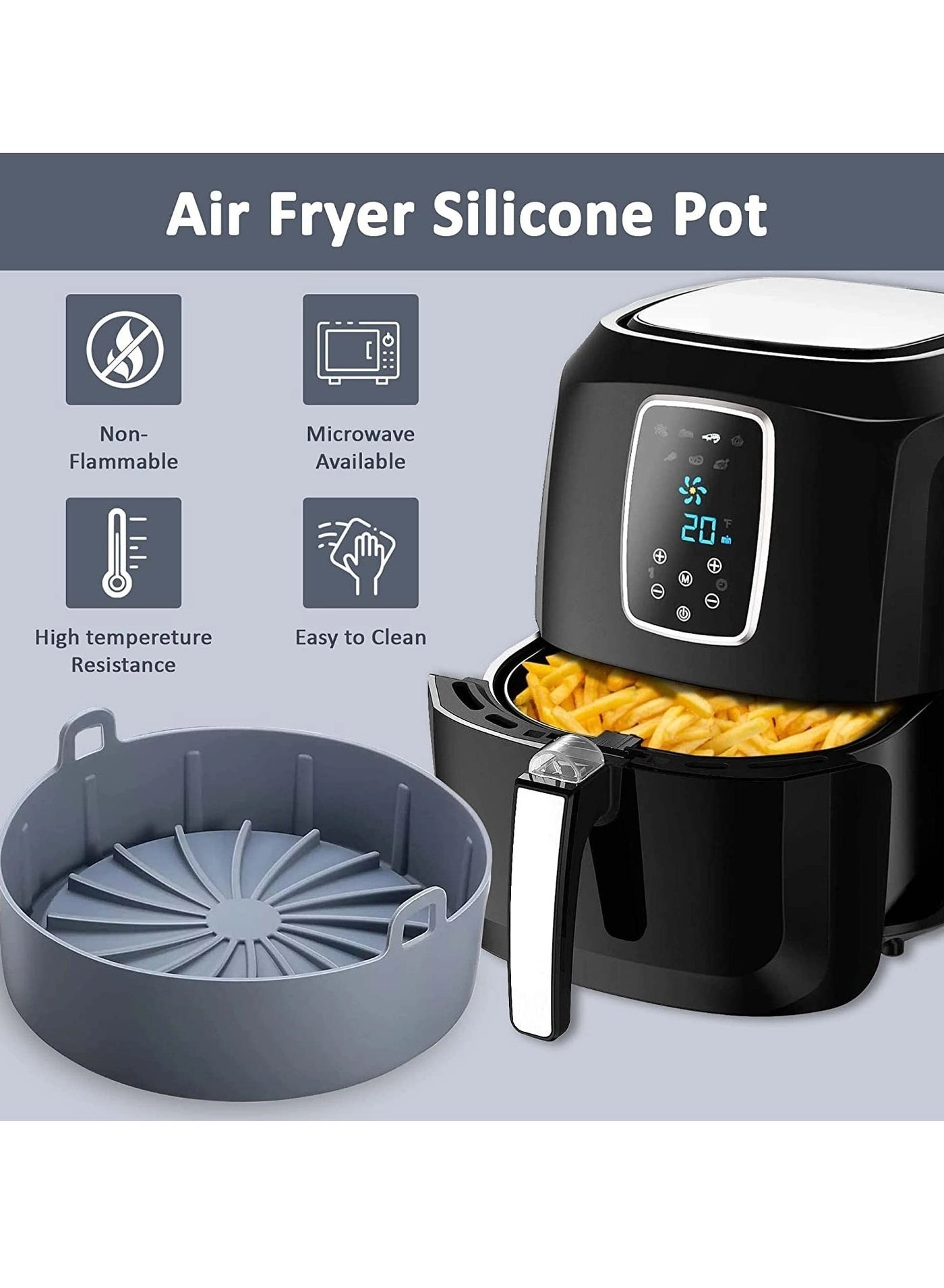 Air Fryer Silicone Liner - food-grade silicone