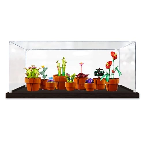 Acrylic Display Case - 15.74x7.87x7.87inches Wooden Base
