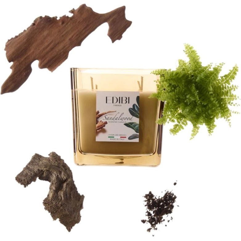 EDIBI FIRENZE Square Candle - Sandalwood