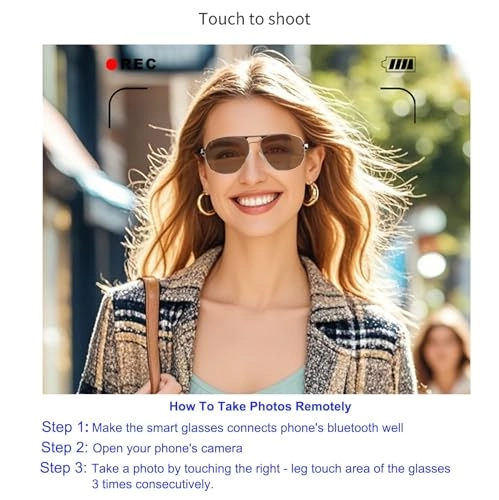 smart glasses - Gray Bluetooth Voice Call