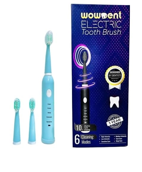 Sonic Electric Tooth Brush - 5 Modes 3 Brush Heads Rechargeable