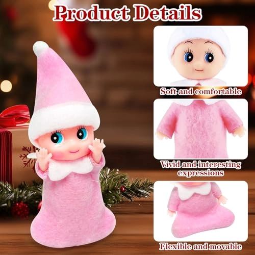 Christmas Elf Doll - Mini Pink