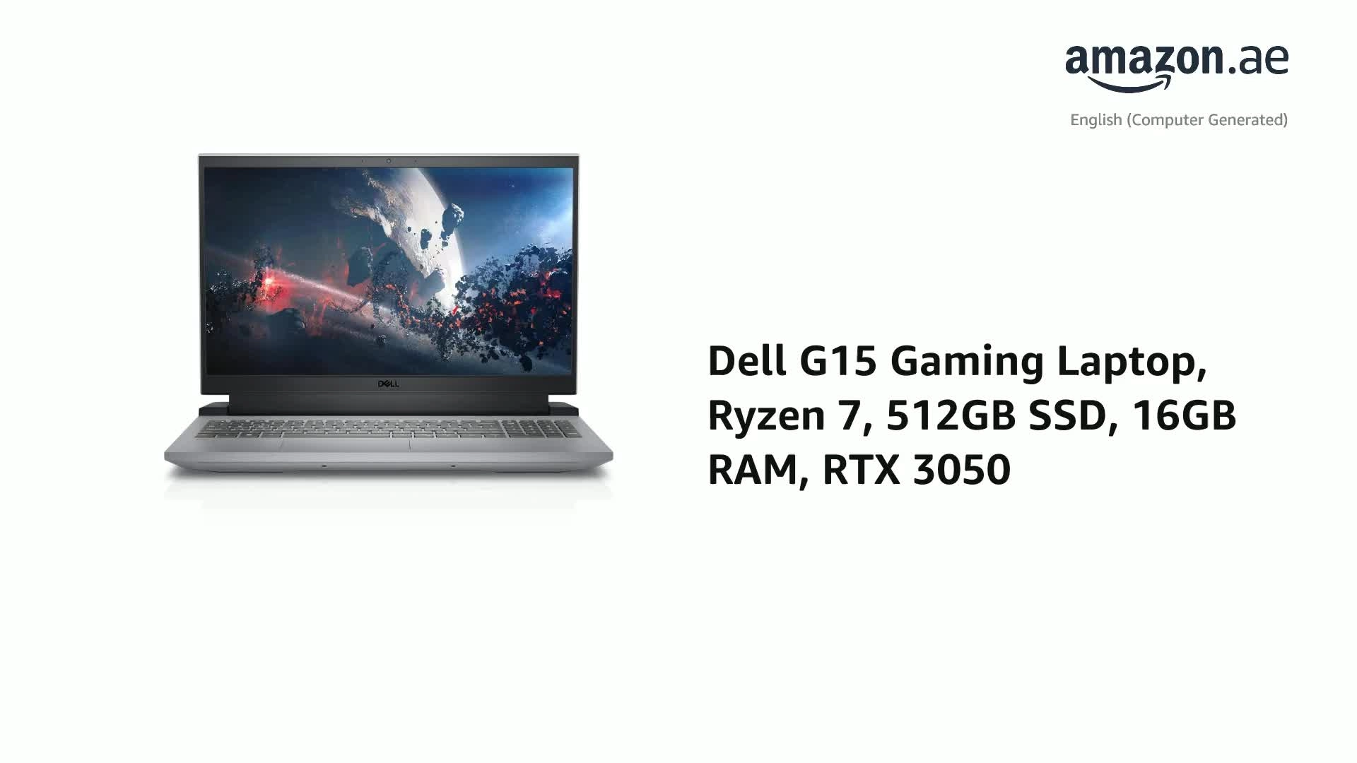 G15 5525 - 15.6'' Ryzen 7 3.2GHz 16GB DDR5 512GB SSD