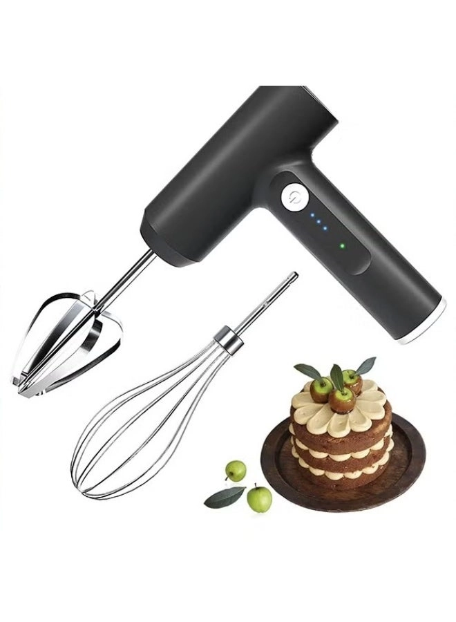 EETU Cordless Hand Mixer - USB Rechargeable 3-speed 304 Stainless Steel