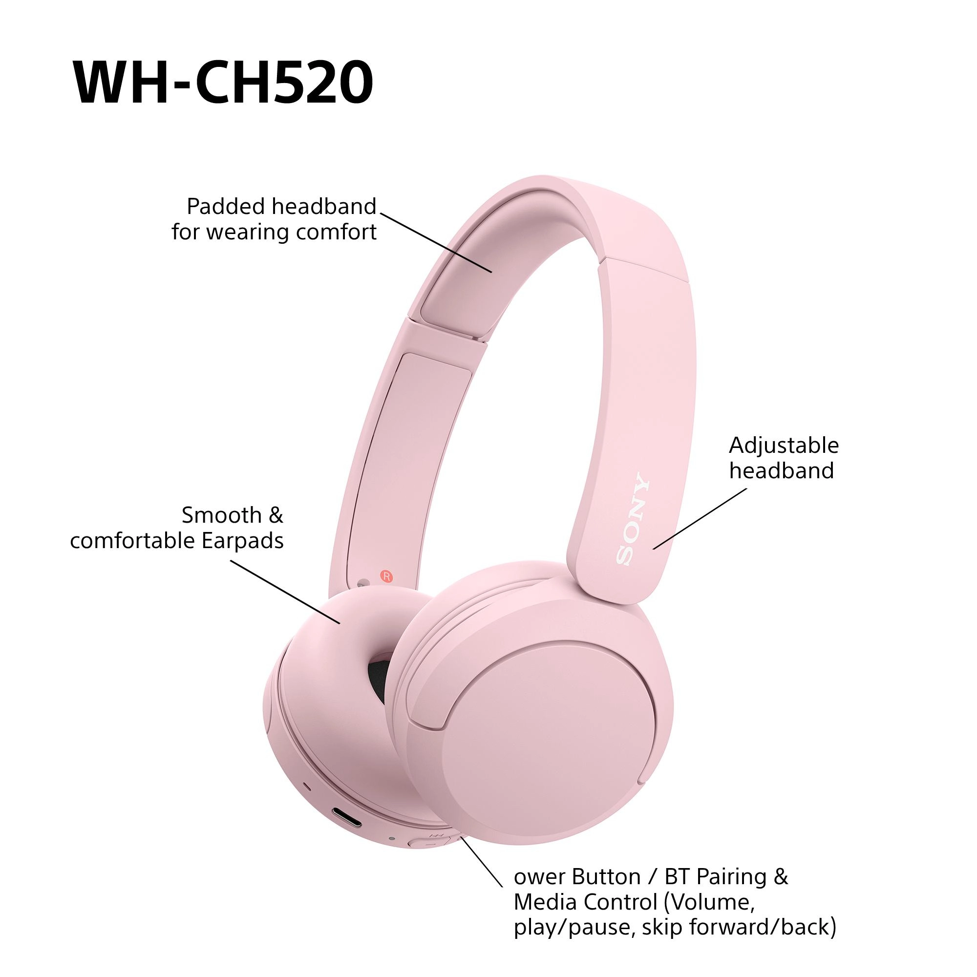 WH-CH520 Wireless Headset