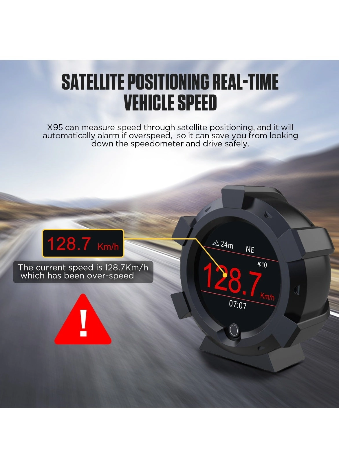 X95 - Car HUD GPS Inclinometer