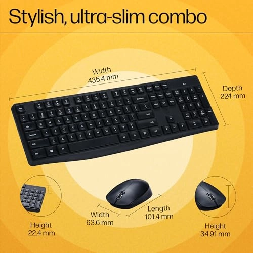 Wireless Keyboard and Mouse Combo - Wireless