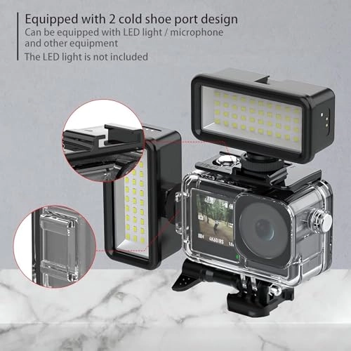 Action Camera Water Resistant Case - For Action 5 Pro, for Action 4, for Action 3 Camera