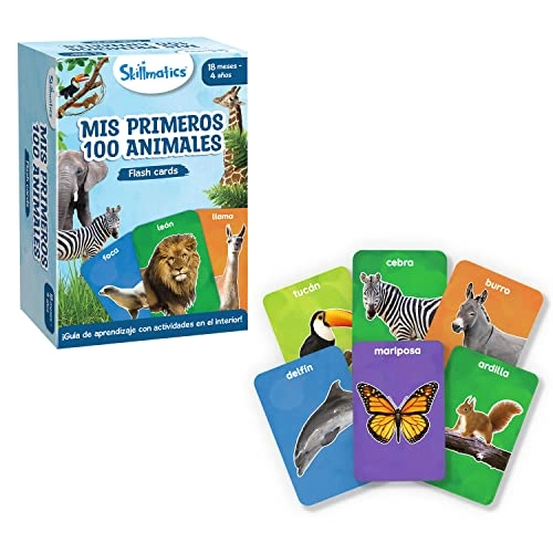Flashcards of 100 Animals - 18 months to 4 years 50 pieces