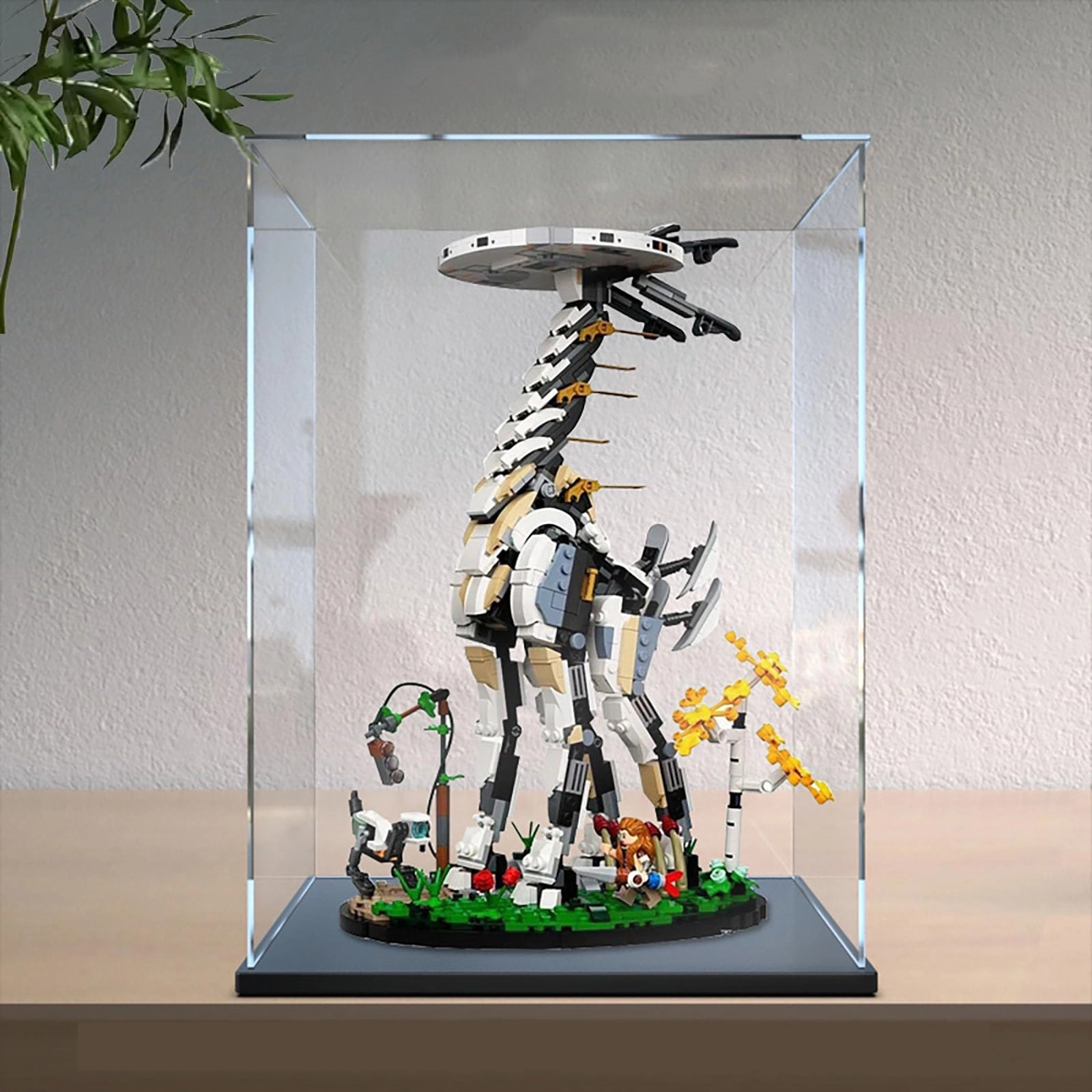 Display Case for Lego 76989 - 30 x 20 x 40 cm Black Heightened Base Background