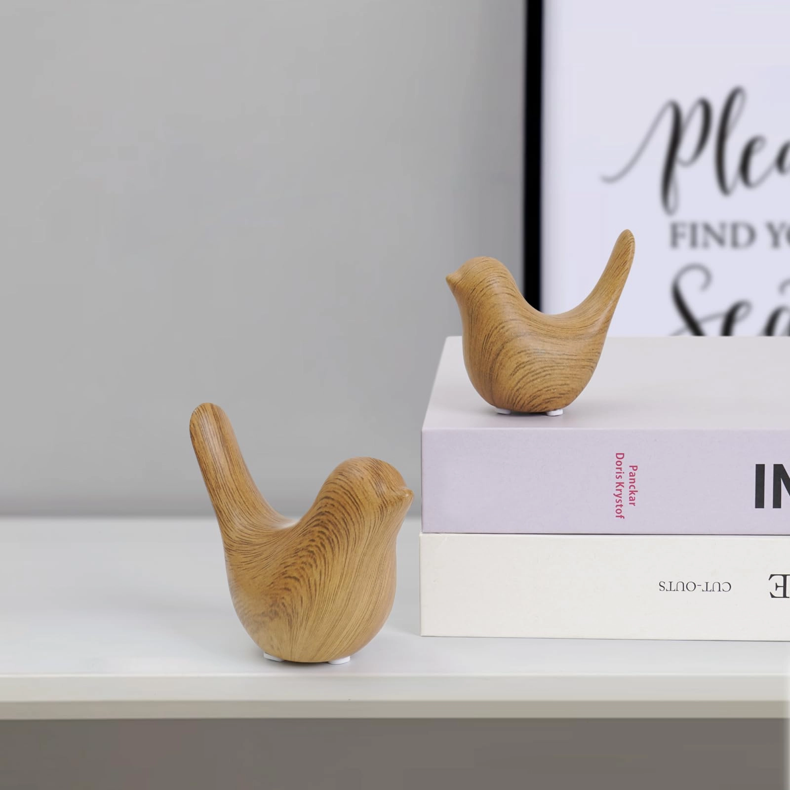 White Birds Statues - Ceramic