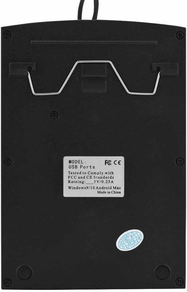 USB Numeric Keypad - 10 Key Black Portable