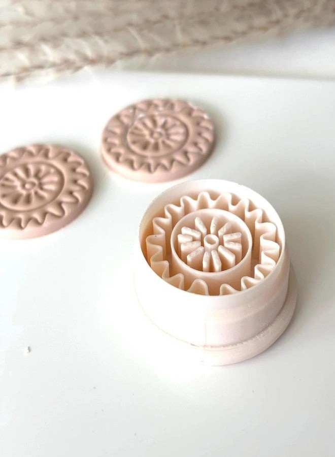 Aztec Sun Earring Imprint Clay Cutter - Polymer Clay Jewelry Making