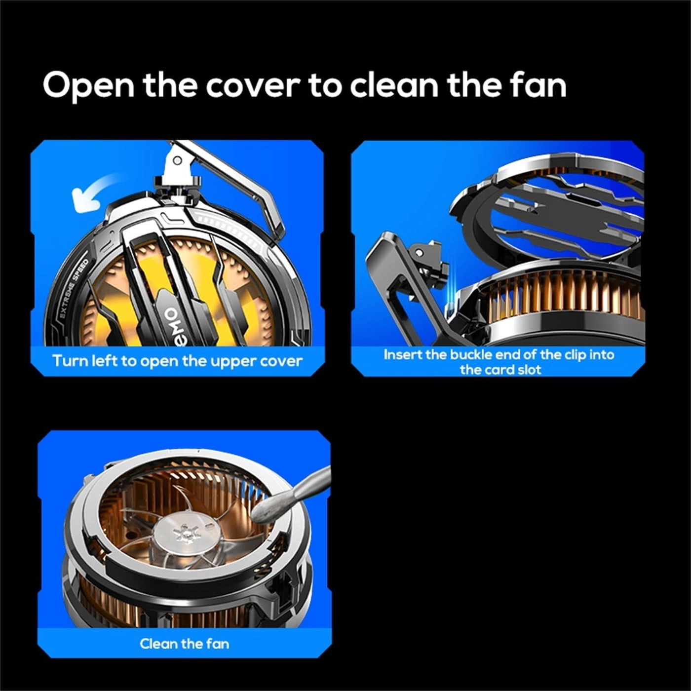 Gaming Cooler - High-Speed Mobile Cooling Fan