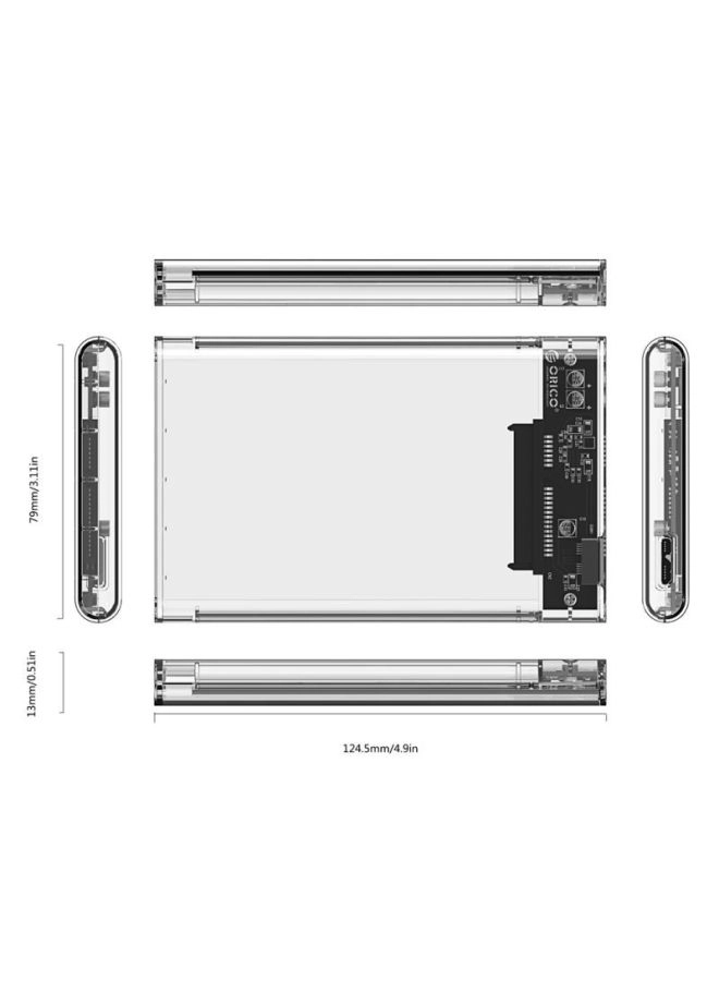 SATA Enclosure - USB 3.2 Type C SATA SSD