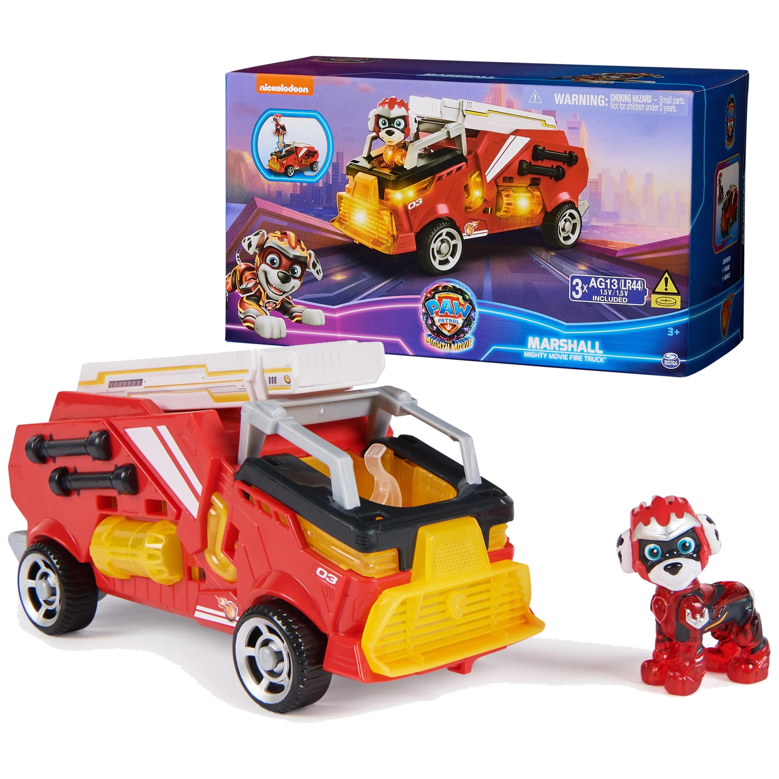 Spin Master Mighty Movie Firetruck - 1 pcs Bundle