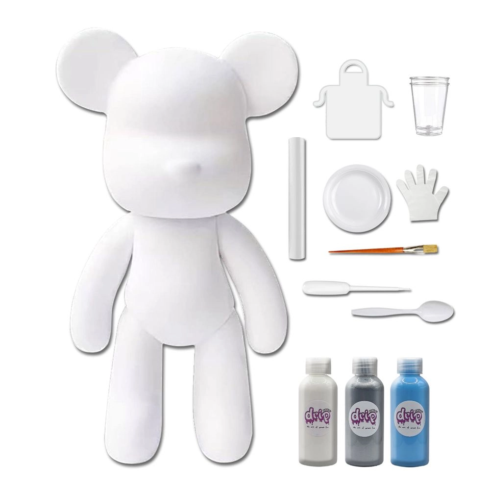 DIY Fluid Paint Bear - Complete Kit 23 cm