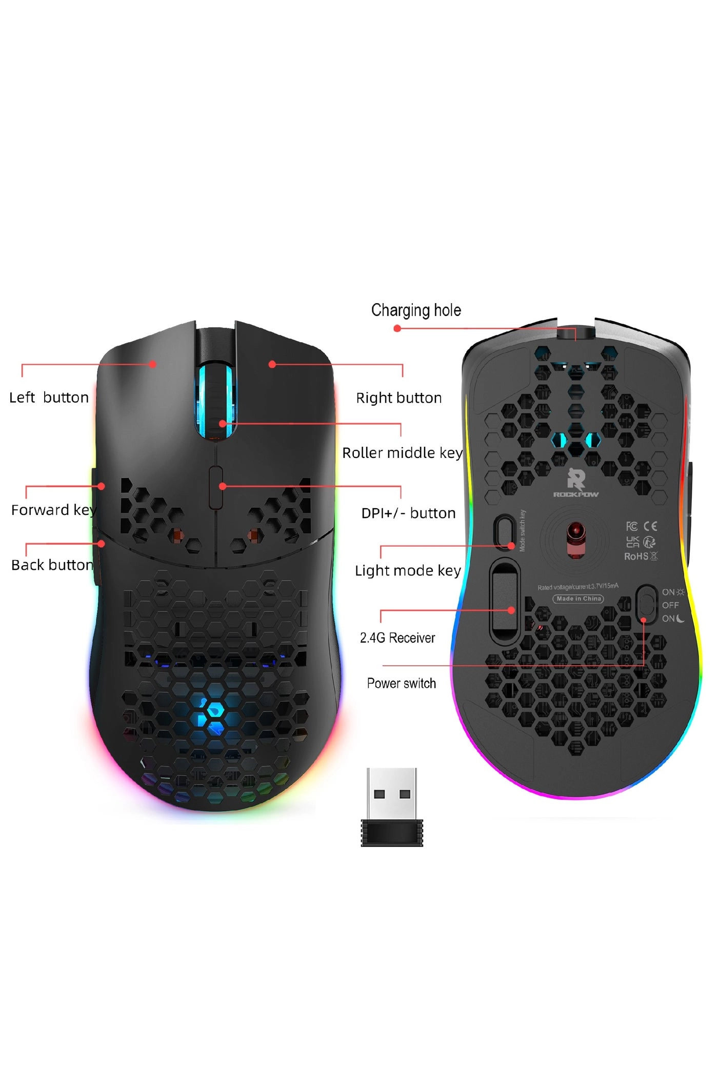 GM26 Gaming Mouse - Wireless