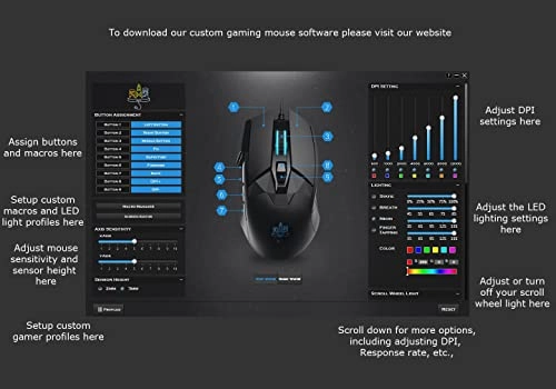 Pro Performance Silent Gaming Mouse - USB