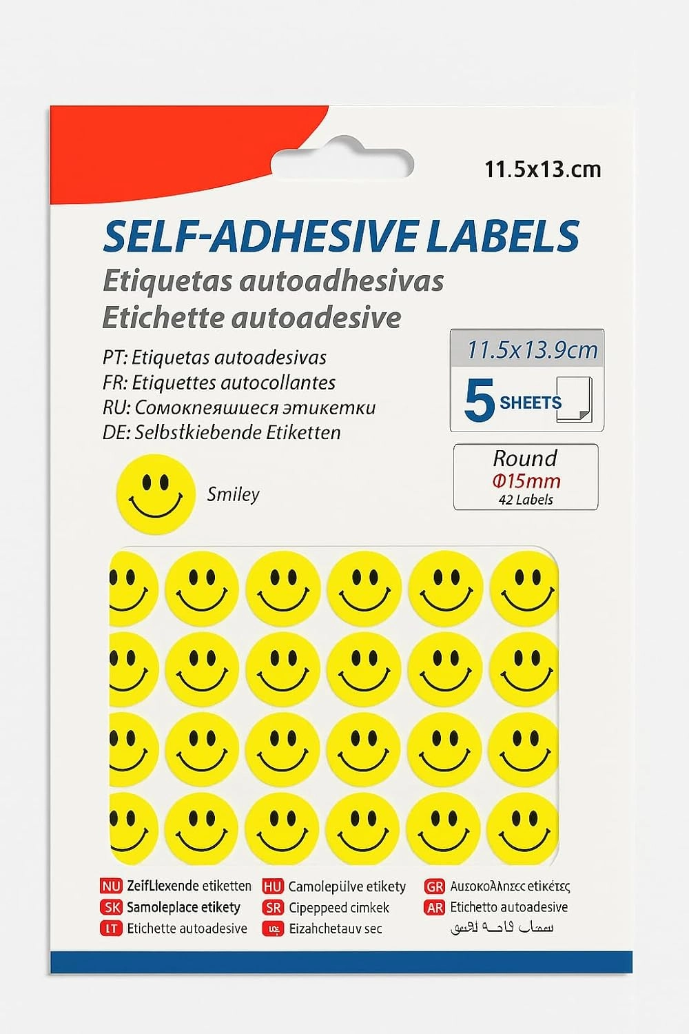 Adhesive Labels Smile - 42 15mm