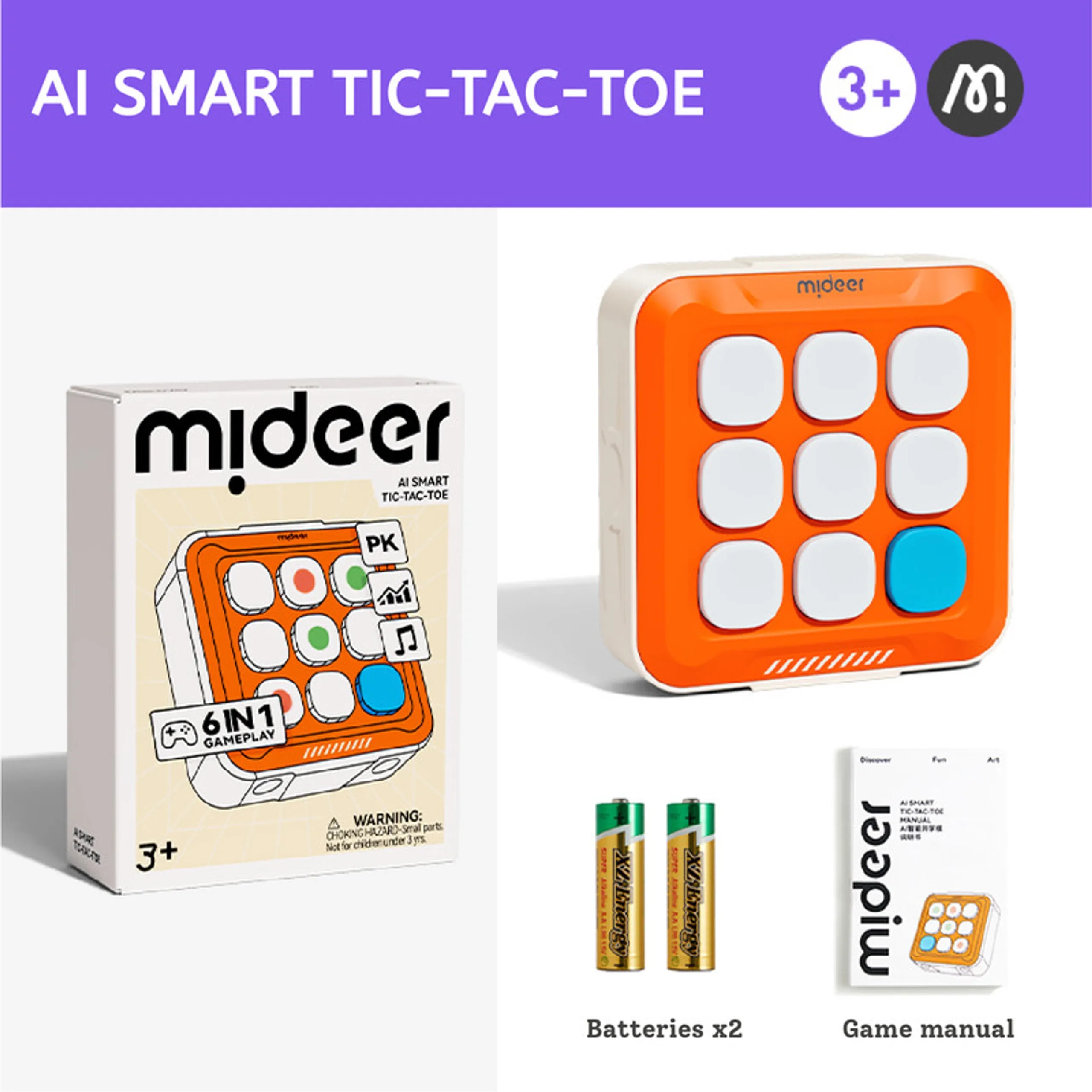 Ai Smart Tic-tac-toe - 3 Years & Above