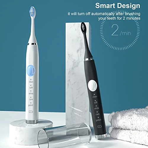 Electric Toothbrush - 4 Brush Heads USB Charging 5 Modes