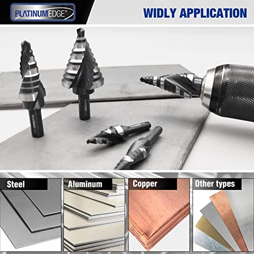 Step Drill Bits Set - 4241 HSS 5 Pcs