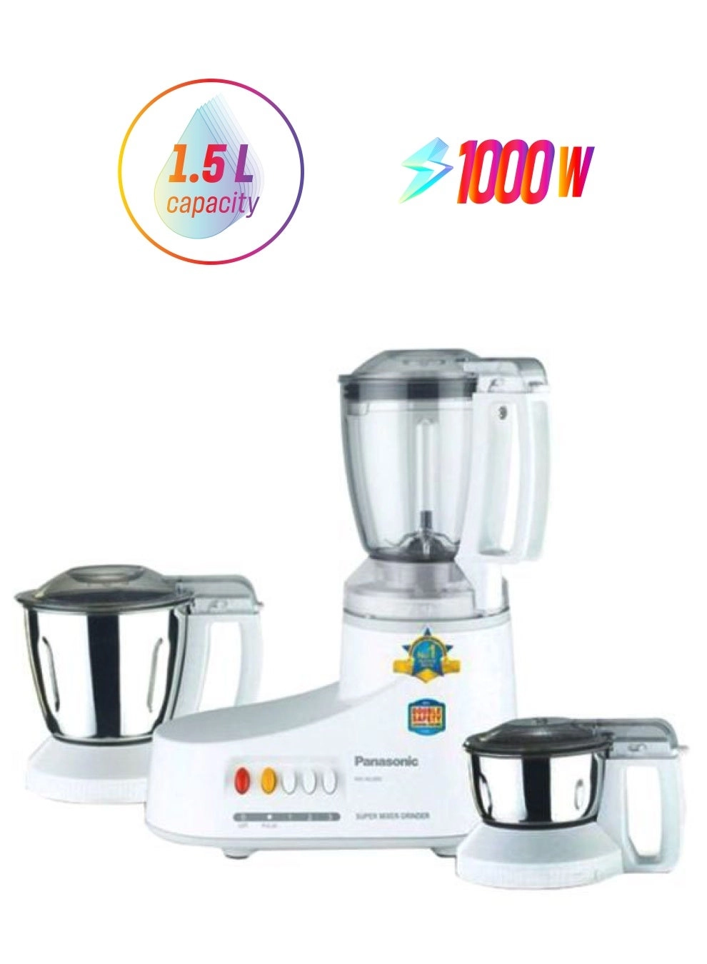 Panasonic MXAC300 - Glass Jug Dry and Wet Grinding 2 Small Jars