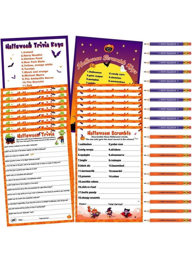 Kathfly Halloween Games - 120 Pcs For Adults