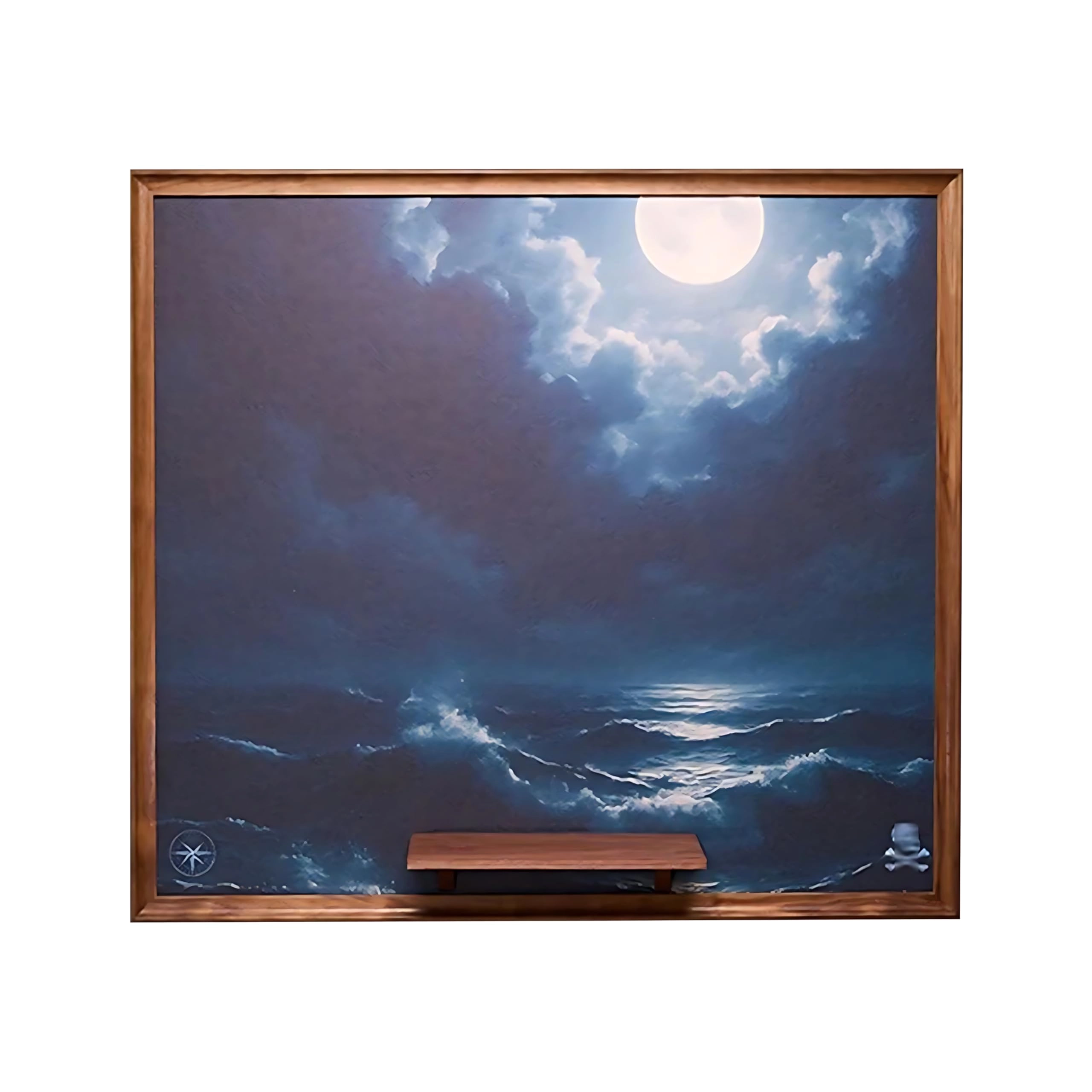 Wall Mount Display Stand - Compatible with 10365 Walnut wood