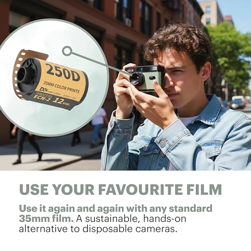 35mm Half-Frame Reloadable Film Camera - fixed-focus