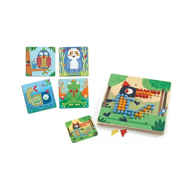 DJECO Mosaico Rigolo - 172 Pegs