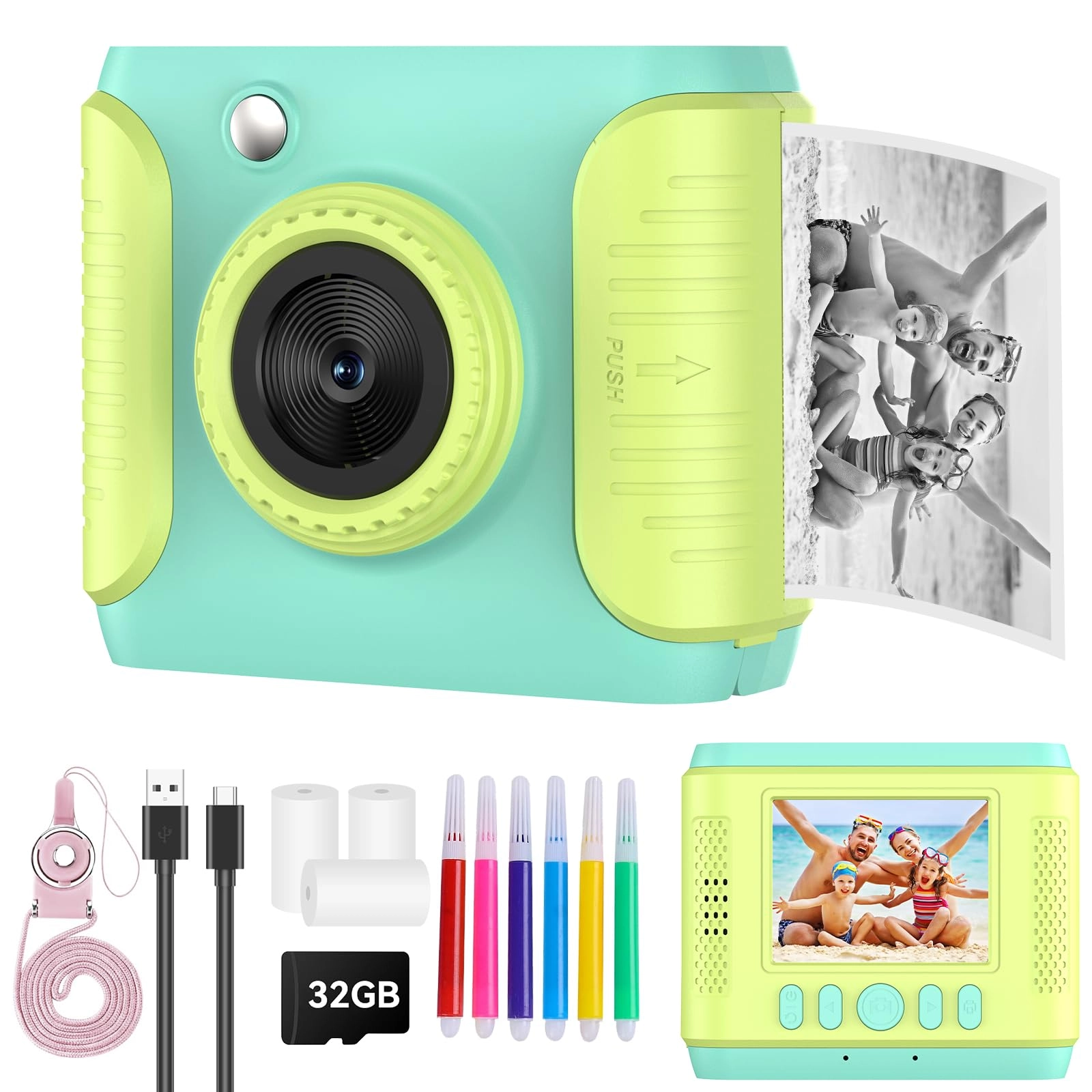 Kids Instant Print Camera