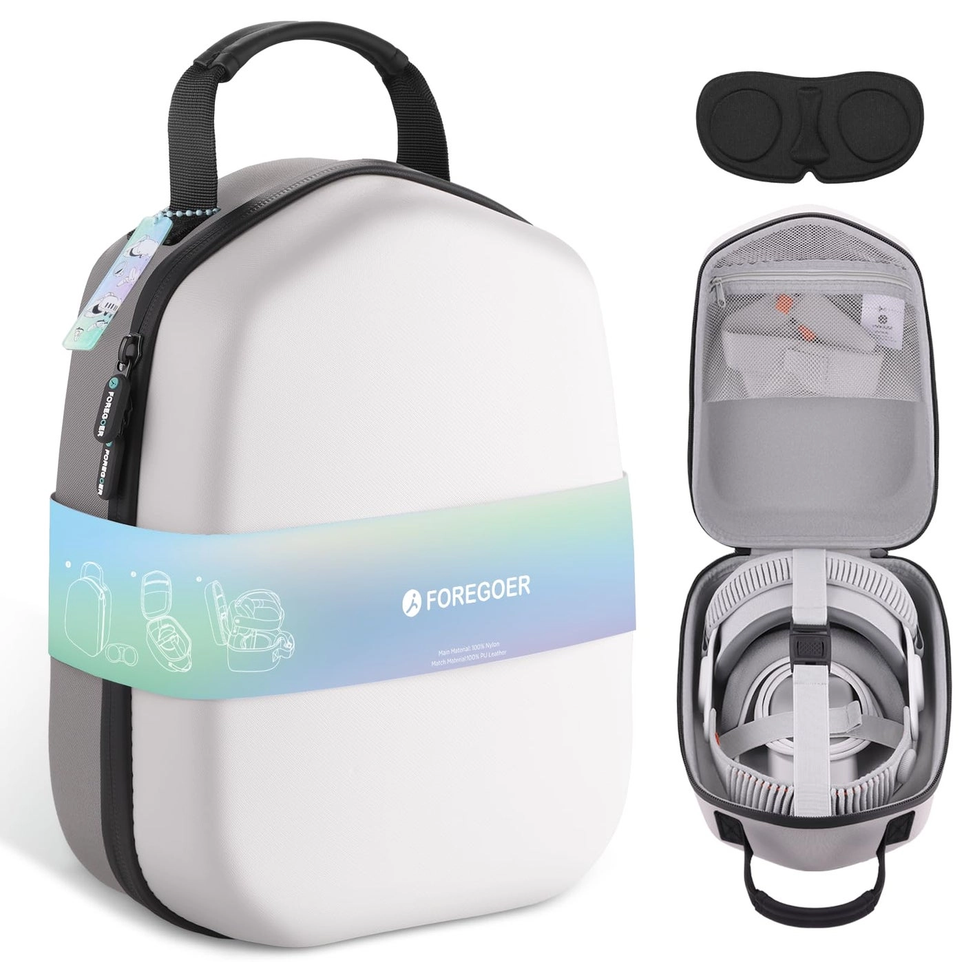 FOREGOER Hard Carrying Case - Compatible with Meta Quest 3S, Quest 3, Quest 2, Vision Pro