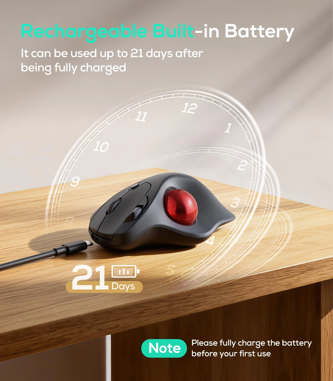 M511 Trackball Mouse - Wireless