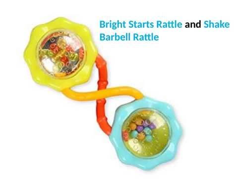 Rattle & Shake Barbell Toy - 3 months