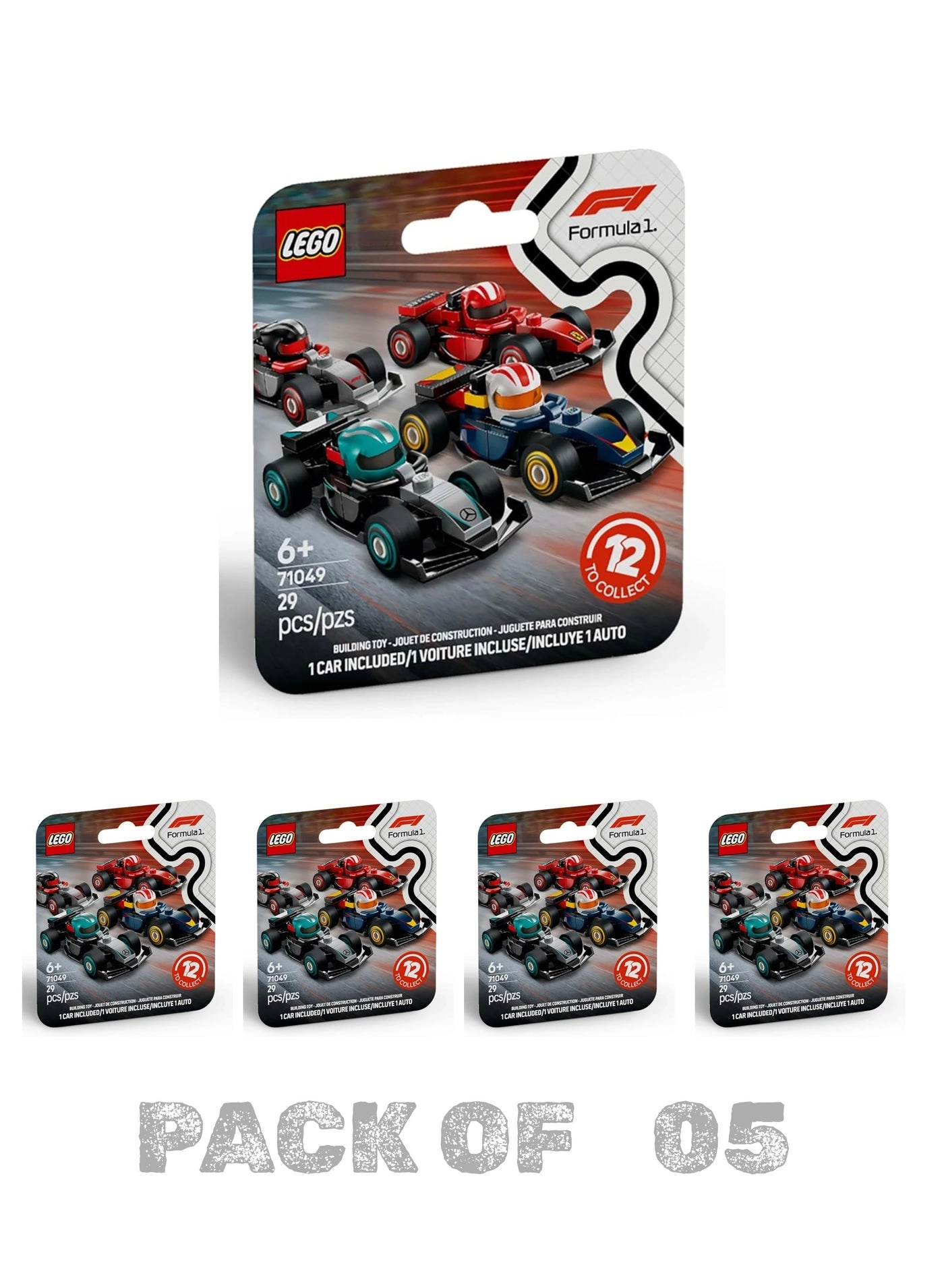 LEGO Minifigures F1 Collectible Race Cars (71049) - Formula 1
