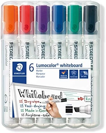 Staedtler 351 B WP6 - Assorted Colours Chisel Tip