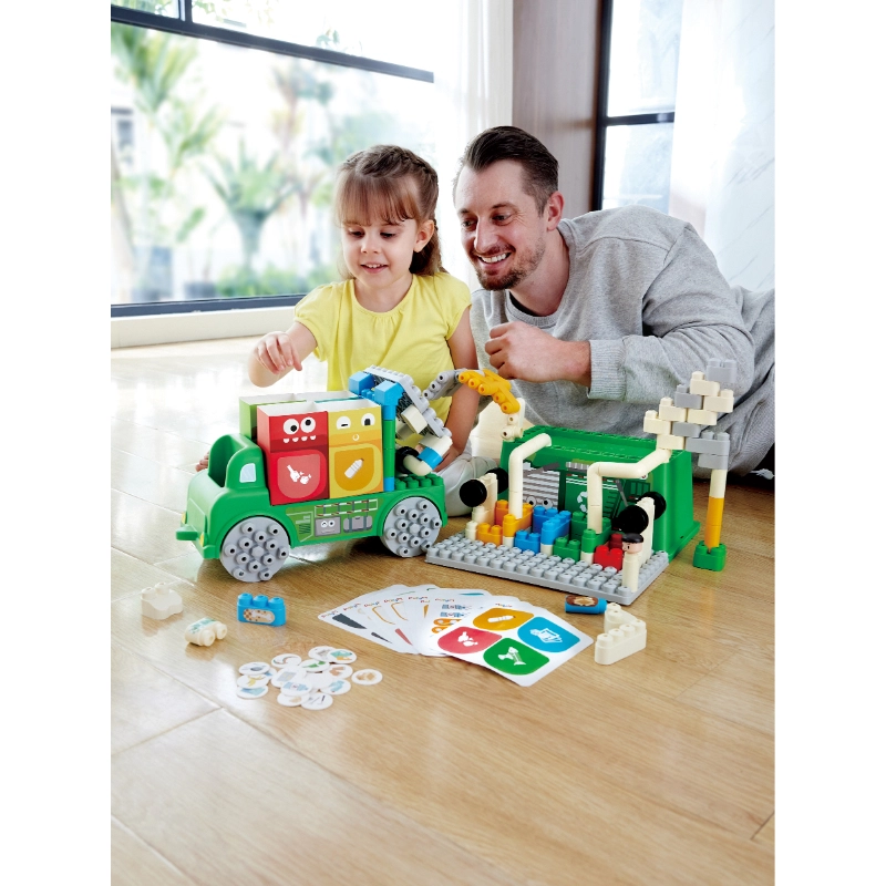 Garbage Sorting Truck Playset - 18 months & above 101 pieces