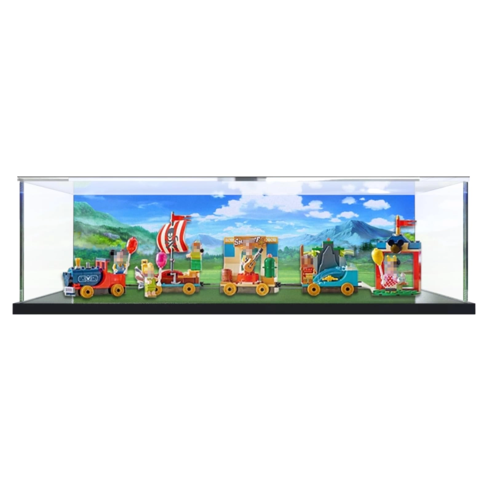 SUNHON Figures Display Box - 55x10x15cm Background C